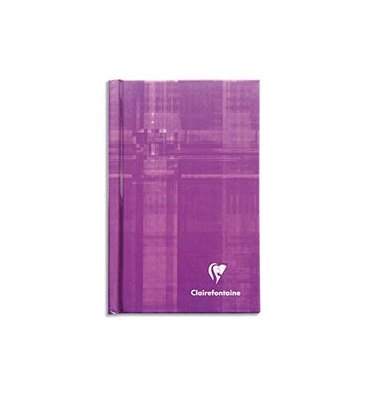 CLAIREFONTAINE Carnet brochure 128 pages 7,5 x 12 cm 5x5. Couverture carte assortie