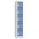 PIERRE HENRY Vestiaire 5 Cases + 1 Colonne - Dimensions : 30 x 180 x 50 cm gris perle bleu