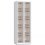 PIERRE HENRY Vestiaire 5 Cases + 2 Colonnes - Dimensions : 60 x 180 x 50 cm gris perle basatle