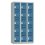 PIERRE HENRY Vestiaire 5 Cases + 3 Colonnes - 90 x 180 x 50 cm gris perle bleu