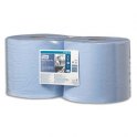 TORK Lot de 2 bobines Papier d'essuyage bleu Plus Combi Roll 2 plis, 255 m, formats prédécoupés