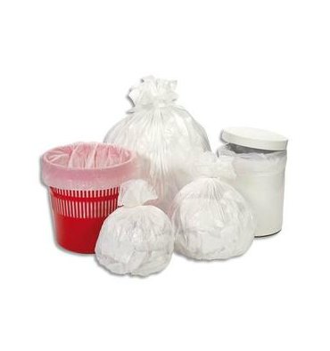 SACS POUBELLES Boîte de 1000 Sacs poubelles 5-6 litres blanc