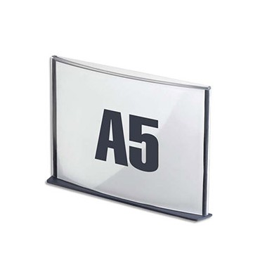 PAPERFLOW Plaque de porte format A5 coloris anthracite