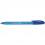 PAPERMATE Stylo bille à capuchon, pointe moyenne, corps triangulaire plastique couleur, encre ULV bleue