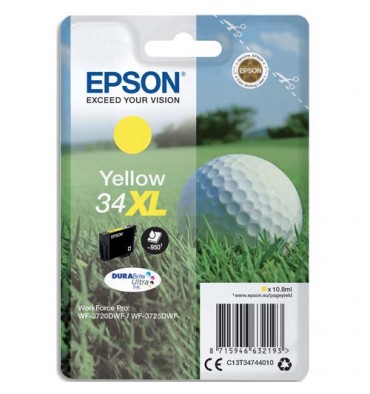EPSON Cartouche "balle de golf" jet d'encre durabrite ultra jaune XL T3474