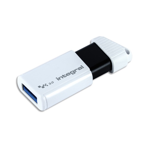 INTEGRAL Clé USB 3.0 64Go Turbo Blanche INFD64GBTURBWH3.0 + redevance