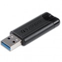 VERBATIM Clé USB 3.0 PINSTRIPE Noire 256Go 49320 + redevance