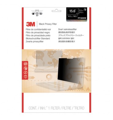 MMM Filtre de confidentialité Noir Touch écran bord à bord pour PC portable 15,6" 16:09 PF156W9E