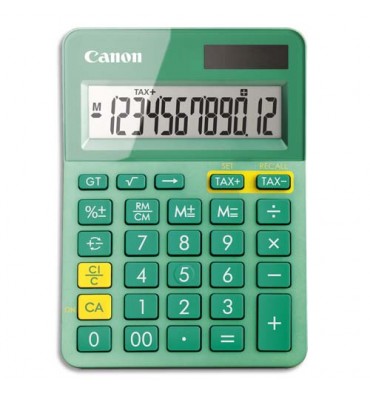 CANON Calculatrice de bureau à 12 chiffres LS-123K, coloris turquoise