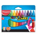 MAPED Pochette de 12 crayons cire WAX EARLY AGE
