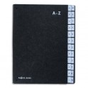 DURABLE Trieur alphabétique noir int papier recyclé. 24 compartiments (A-Z). Format 26,5x34cm