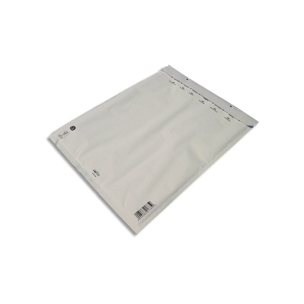 AIRPRO Paquet de 5 pochettes à bulles d'air en Kraft Blanc,fermeture auto-adhésive, Format 30 x 44,5 cm