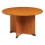 GAUTIER Table de réunion ronde Jazz - Diamètre 120 cm, Hauteur 74 cm coloris aulne/ gris anthracite