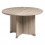 GAUTIER Table de réunion ronde Jazz - Diamètre 120 cm, Hauteur 74 cm coloris Chêne gris foncé