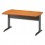 GAUTIER Table bureau pied métal avec voile de fond Jazz - Dim : L140 x H74 x P80 cm Aulne gris anthracite
