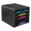 SMOOVE BY CEP Module de classement SMOOVE Noir multicolore, 3 tiroirs 24 x 32 cm + 2 petits, 36 x 27,1 x 28,8 cm