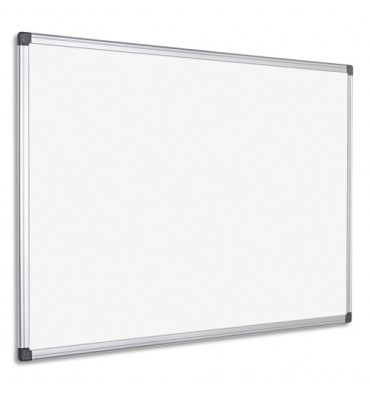 PERGAMY Tableau Blanc laqué magnétique, cadre aluminium, format 60 x 45 cm