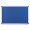 PERGAMY Tableau revêtement en feutrine bleu, cadre aluminium, 60 x 90 cm