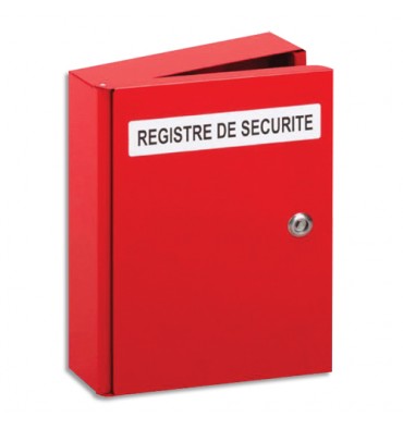 LIFEBOX Coffret registre de sécurité, protège le Livret de sécurité relatif à un ERP L35 x H26,5 x P6,5 cm
