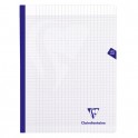 CLAIREFONTAINE Cahier MIMESYS brochure cousue 192 pages Seyès 24 x 32 cm. Couverture polypropylène incolore