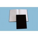 ELVE Registre toilé folioté, format 36 x 23 cm. 500 pages quadrillé 5x5. Coloris noir