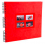 EXACOMPTA Album photos à spirales PASSION. Capacité 360 photos, pages noires. 32 x 32 cm, coloris rouge