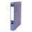 PERGAMY Classeur à levier en carton gris intérieur/extérieur marbré. Dos 8 cm. Format A4. Coloris dos bleu