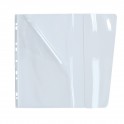 ELBA Sachet de 10 pochettes à ouverture médiane, 2 rabats, en PVC 18/100e, perforation 9 trous