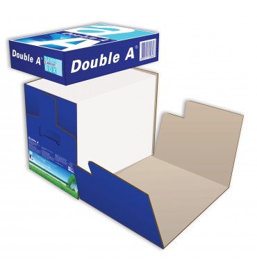 DOUBLE A Box de 2500 feuilles papier extra blanc Premium A4 80g CIE 165