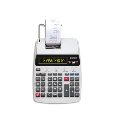 CANON Calculatrice imprimante à 12 chiffres MP-120-MG-ES, coloris blanc