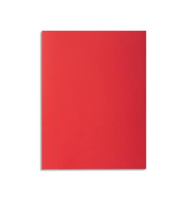 EXACOMPTA Paquet de 100 chemises Rock's en carte 210 g, coloris rouge
