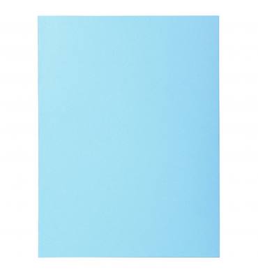 EXACOMPTA Paquet de 100 chemises Super 250 en carte 210 g, coloris bleu clair