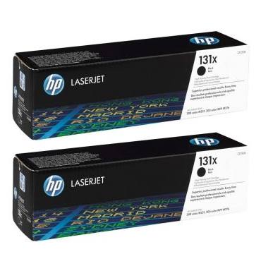 HP Twin pack cartouches toner laser noir 131X - CF210XD