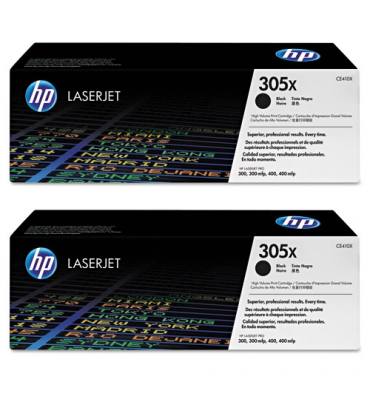 HP Twin pack cartouches toner laser noir 305X - CE410XD