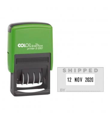DIRECT FOURNITURES Tampon personnalisé COLOP dateur PRINTER S260 GreenLine - 3 lignes max.