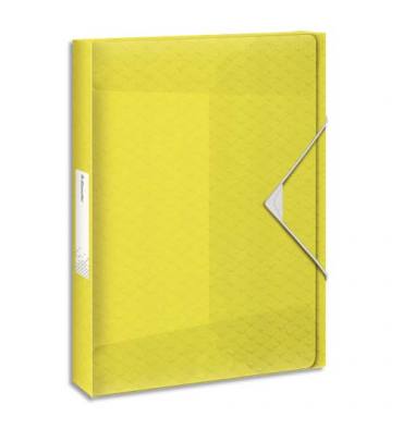 ESSELTE Boîte de classement Colour'Ice dos 2,5 cm - coloris jaune