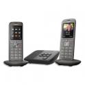 GIGASET Téléphone Duo sans fil CL660A avec répondeur, coloris gris anthracite