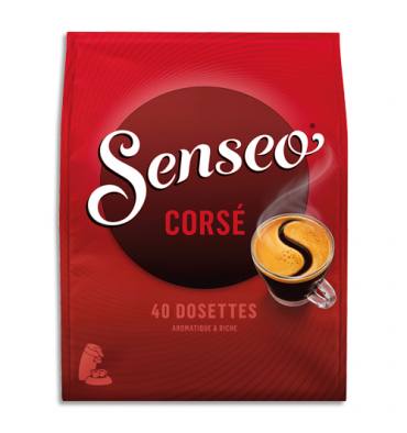 SENSEO Paquet de 40 dosettes de café moulu "Corsé" aromatique et riche 250g