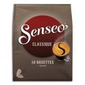 SENSEO Paquet de 40 dosettes de café moulu gamme "Classique" équilibré 250g