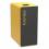 ROSSIGNOL Poubelle Cubatri Papier, borne de tri apport volontaire 65 litres, coloris noir et jaune, spécial Plastique