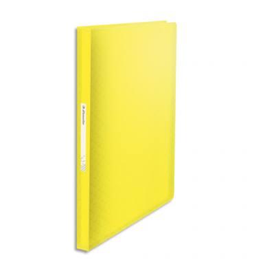 ESSELTE Protège-documents Colour ice 40 pochettes, 80 vues, en polypropylène 5/10ème. Coloris jaune