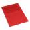 PERGAMY Paquet 100 pochettes-coin en carte 120g avec fenêtre. 22 x 31 cm. Coloris rouge