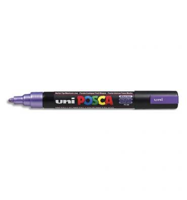UNIBALL Marqueur peinture à l'eau, encre à pigmentation violet, pointe moyenne UNI POSCA PC5M VTM