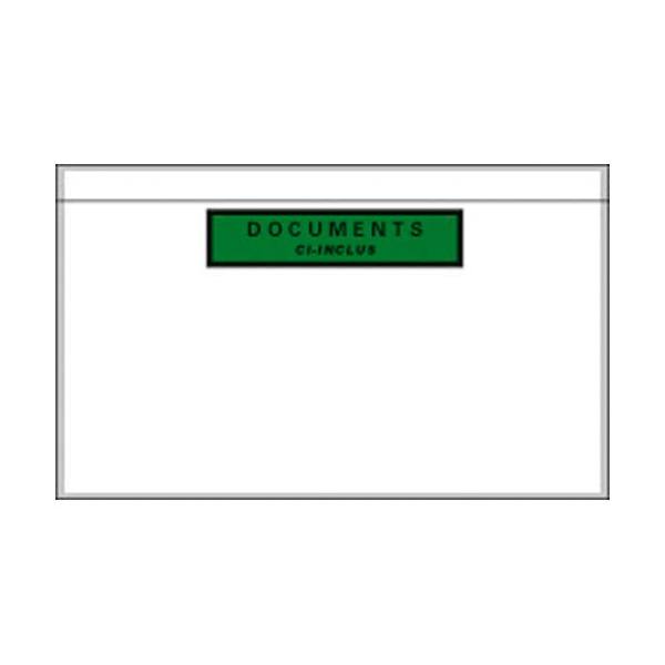 EMBALLAGE Boîte de 1000 Pochettes document ci-inclus recyclées - Format DL : 225 x 115 mm transparent