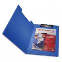 PERGAMY Porte Bloc avec rabat en PVC pour documents format A4+, bleu - L23,3 x H34 cm