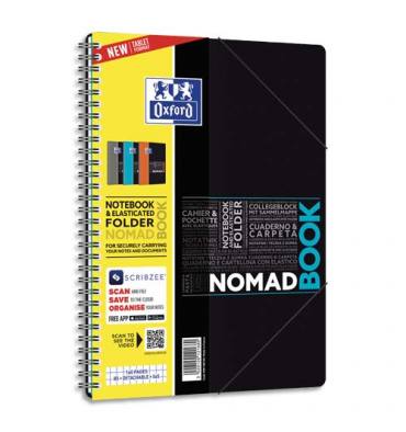 OXFORD Nomadbook 160 pages, couverture en polypropylène, 5x5 (technologie réglure SCRIBZEE). Format B5