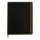 RHODIA Carnet Rhodiarama 22 x 29,7 cm 160 pages lignées. Couverture simili-cuir noir