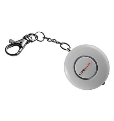 LIFEBOX Alarme portable anti-agression, 130 Db, Chaîne porte-clés, lumière intégrée, D4,8 x P2 cm