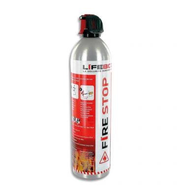 LIFEBOX Aérosol 0,73 kg Fire Stop 600CC eau et mousse, 5A 21B 5F