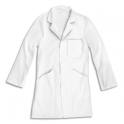 JPC Blouse à manches longues en tissu 100% Coton 3 poches, Taille L blanche